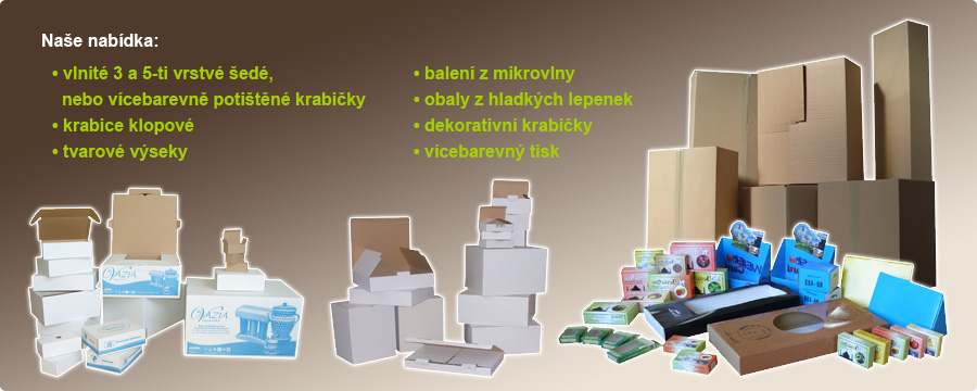 Výroba z vlnité a hladké lepenky